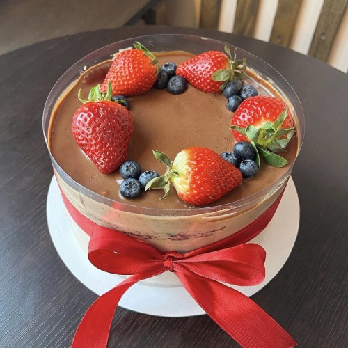 Торт ягоды с маскарпоне шоколадный