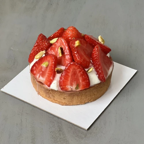Тарталетка песочная #2390 клубника, 180 г