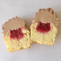 Ванильные с малиной шоколадный крем