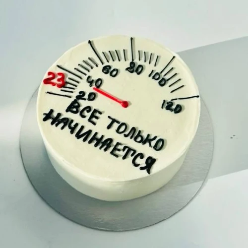 Бенто торт #2982 с рисунком 700 г, белый