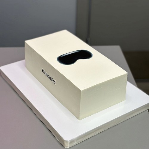 Торт для мужчин #2509 apple vision pro, белый